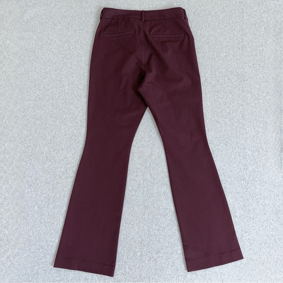 Old Navy Pants Womens Size 8 Pixie Flare High Waisted Burgundy Red Purple NWT - Picture 6 of 14